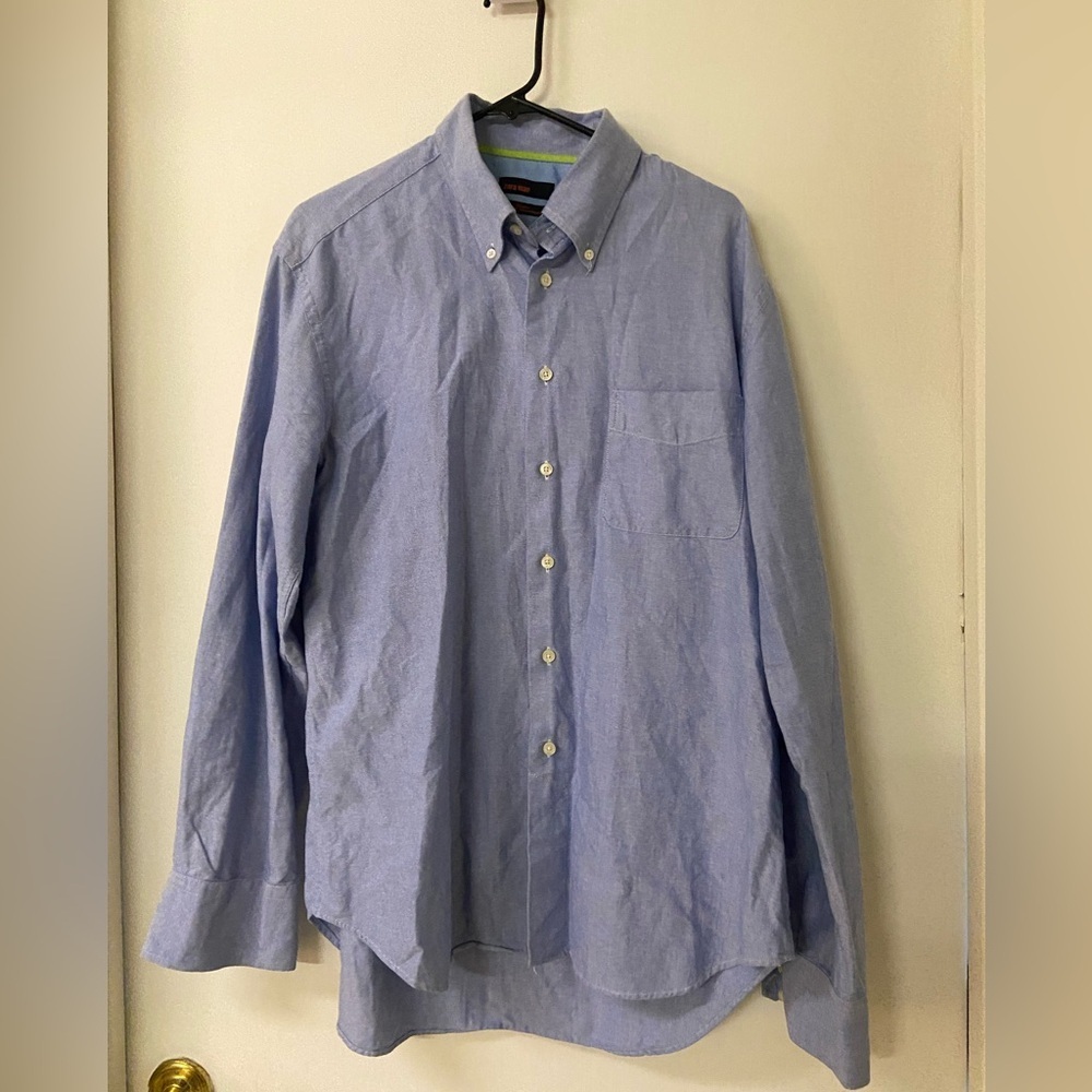 Zara man chambray button down shirt size XL cotton